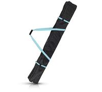 Navaris Bolsa de ski de 170CM - Funda para un par de esquís y Bastones - Portaesquís y Bastones de esquí Alpino de Color Negro petróleo