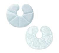 Navaris Bolsas de gel frío calor - Set de 2x compresa para pecho durante lactancia - Almohadillas caliente hielo para pechos maternidad - Azul