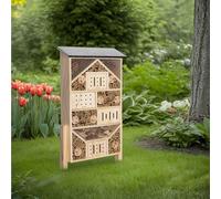 Navaris Bug Hotel and Bee House Kit - Ecosistema eficiente ideal para jardines del Reino Unido - Casas de mariposa versátiles para biodiversidad de jardín y control de insectos