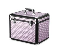Navaris Caja para Accesorios para Caballos - Baúl de Aluminio para almacenaje y Transporte de Herramientas de Limpieza Cuidado de Caballo - Oro Rosa