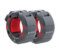 Navaris Cierre Barra Olimpica 50mm - 2x Abrazaderas Barra Olímpica 50mm - Topes para Mancuernas y Barras de Pesas - Diseño de Cierre Rápido y Magnético