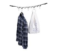 Navaris Cuerda Tendedero para Coche - Correa para Colgar Perchas, Ropa, Accesorios en Coches - con 4 Mosquetones de Aluminio