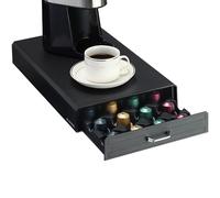 Navaris Dispensador de cápsulas café Compatible con Vertuo y Nespresso - Cajón y Soporte para cafetera de cápsulas - Accesorio con Capacidad de 24x cápsula
