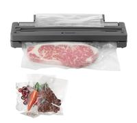 Navaris Envasadora al Vacio Domestica - Envasadora al vacío para todas las bolsas de alimentos - Cortador y portarrollos integrados - Envasadora Vacio con Cortador