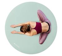 Navaris Esterilla de Yoga Redonda - Alfombrilla Antideslizante de Meditación, Ejercicio, Deporte - Colchoneta 120 cm de Diámetro