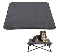Navaris Funda para Cama Elevada para Perro - Funda de Invierno para Cama Plegable de Camping - Funda Esponjosas Intercambiable Lavable - Fluffy Cover - Funda Gris
