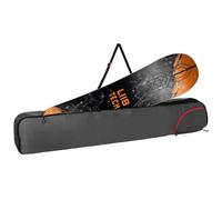 Navaris Funda Tabla Snow - Funda para Tabla Snowboard de 165 cm - Tabla Snowboard Mujer y Hombre - con Bolsillo Lateral - Gris y Rojo