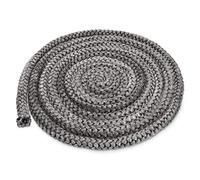 Navaris Junta para Chimenea y Estufa - Burlete Aislante para Puerta Cristal chimeneas - Cinta Redonda de Sellado - Cuerda Fibra de Vidrio - 3M x 10MM