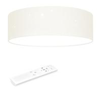 Navaris Lámpara LED de techo de estrellas 40 cm - Luz con control de temperatura brillo regulable y mando a distancia - Para salón dormitorio - Beige