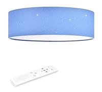 Navaris Lámpara LED de techo de estrellas 40 cm - Luz con control de temperatura brillo regulable y mando a distancia - Para salón dormitorio - Azul claro