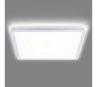 Navaris Lámpara LED de techo regulable - Iluminación cuadrada 29.3 x 29.3 CM bajo consumo 18 W cambio de temperatura de color - Luz fría a cálida