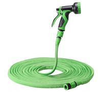 Navaris Manguera de jardín extensible - Manguera extensible de 11,25 a 22,5 m - Con 10 funciones de riego - Para regar o lavar el coche con agua a presión