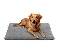 Navaris Manta Termica Perros Invierno - Cama Perro 100 x 70 cm Totalmente Lavable y Repelente al Agua - Manta Térmica Perro Ideal para Viajes Reflectante de Calor Corporal - Gris