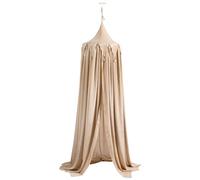 Navaris Mosquitera para cama infantil - Dosel para cuna y camas de niño niña - Cortina de techo para dormitorio de niños - 240 x 50 cm - Beige