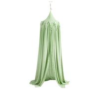 Navaris Mosquitera para cama infantil - Dosel para cuna y camas de niño niña - Cortina de techo para dormitorio de niños - 240 x 50 CM Verde menta