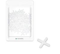 Navaris Set de 100 crucetas para juntas - Pack de 100 separadores de plástico para azulejos baldosas o juntas - Para colocar piezas con precisión