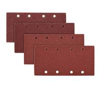 Navaris Set de 25x papel de lija - Papeles de lija para lijadora rectangular de banda de 93 x 187 MM - 10 unidades de grano P100 y 5 de P40 P60 P80