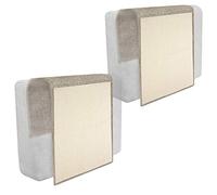 Navaris Set de 2X rascadores para Gatos - Protector de sofá contra arañazos de Gato y Perro - Rascador afilador de uñas de sisal en marrón