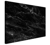 Navaris Tablero de Notas magnético - Pizarra con diseño de mármol Negro - Pizarra magnética con Marcador Negro y 5 imanes