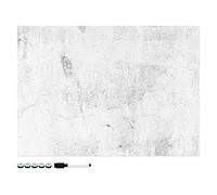 Navaris Tablero de Notas magnético - Pizarra con diseño Industrial de Cemento - Pizarra magnética con Marcador Negro y 5 imanes - 70 x 50 CM
