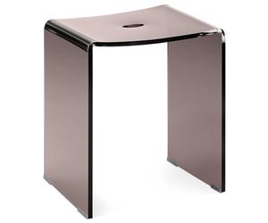 Navaris Taburete de baño Antideslizante - Asiento Impermeable Multiuso para Ducha Cocina salón - Banqueta Elegante Gris de 43,5 x 37 x 28 cm