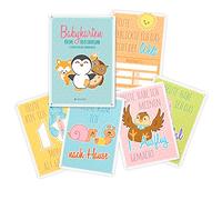 Navaris Tarjetas Milestone para fotografiar bebés - Memorias de los Primeros Meses del bebé - Set de 45 Cartas para niños y niñas en alemán