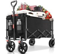 Navatiee Carrito plegable resistente con diseño compacto, para transportar alimentos en camping, compras o deportes