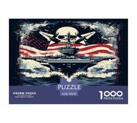 Nave de Guerra Puzzle Regalo Creativo Decoración del Hogar 1000 Piezas Buque Naval Rompecabezas Familiar Juego De Habilidad para Adultos 70x50cm/1000pcs