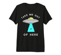 Nave Espacial de Alien UFO (me llamaré aquí y Take me out Alien) Camiseta Premium