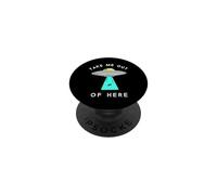 Nave Espacial de Alien UFO (me llamaré aquí y Take me out Alien) PopSockets PopGrip Adhesivo