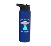 Nave espacial de Alien UFO (me llamaré aquí y take me out Alien) Stainless Steel Insulated Water Bottle
