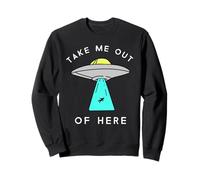 Nave Espacial de Alien UFO (me llamaré aquí y Take me out Alien) Sudadera