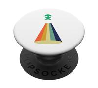 Nave Espacial OVNI secuestro alienígena, Divertido área Retro 51 UAP ET Regalo PopSockets PopGrip Adhesivo