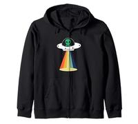 Nave Espacial OVNI secuestro alienígena, Divertido área Retro 51 UAP ET Regalo Sudadera con Capucha