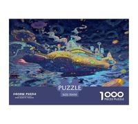 Nave Espacial psicodélica Puzzle Regalo Creativo Decoración del Hogar 1000 Piezas The Psychedelic Voyage Rompecabezas Familiar Juego De Habilidad para Adultos 70x50cm/1000pcs