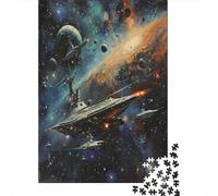 Nave Espacial Puzzle para Adultos Puzzle de 1000 Piezas Universo Interestelar Relajación Enfoque Decoración Hogar Regalo 52x38cm/1000pcs