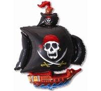 Nave pirata partido 26 "pirata negro grande papel globo