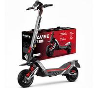 NAVEE XT5 Pro Patinete Eléctrico para Adultos, Todo Terreno Pendiente 32% | Autonomía 75 km, Doble Suspensión, Apple Find My, Control Tracción TCS, Carga Rápida, 12'' Neumáticos Tubeless Offroad