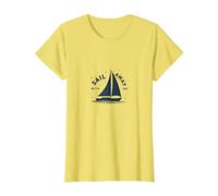 Navega Conmigo: Velero de Aventura náutica Camiseta, Mujer, Limón, XL