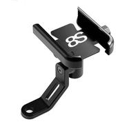 Navegació Soporte De Navegación para Motocicleta para Suzuki GSX-8S 2023-2024 para Teléfono Móvil con Espejo Manillar Aluminio CNC Y para GPS Soportes De Placa(Negro 2)