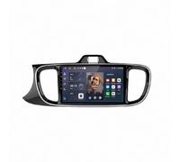 Navegación de Video del Automóvil para Kia PEGAS SOLUTO 2018-2023 Cámara Trasera - HD Pantalla Carplay Mirror Link - Portátil Radio Coche Bluetooth con, 4 Nuclear 2G+32G