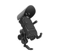 Navegación GPS Motocicletas Soporte De Teléfono Carga Inalámbrica para Motocicleta 15W para Cargador GPS para Moto Manillar para Móvil 4-7 Pulgadas(Uncharged - Mirror)