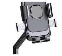Navegación GPS Motocicletas Soporte Giratorio para Teléfono para Manillar 1 Operación Manual Clip GPS para Motocicleta ATV Scooter Bicicleta Universal 360 °(Rearview Mirror)