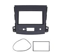 Navegación GPS para automóvil Marco de cubierta Trim Interior 2 Din Estéreo Radio Fascia Juego de cubierta Panel de navegación de audio y DVD Marco compatible con Outlander 2008-2012
