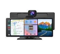 Navegación para automóviles CarPlay inalámbrico, Android Auto portátil, Control por Voz Bluetooth, Pantalla táctil HD