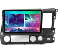 Navegación para Coches Radio con Pantalla táctil de 9 Pulgadas para Honda para Civic Derecha años 2006 a 2011(4 Core WiFi 2G+32G)