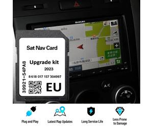 Navegación satinada para Suzuki Vitara/Swift/S-Cross/Ignis mapas de coche tarjeta SD Europa 2023 última tarjeta GPS con película antivaho gratis for Suzuki 2023