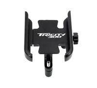 Navegación Soporte De Navegación para Motocicleta para Yamaha Tricity 300 Expansión para Teléfono Móvil En El Manillar del Espejo, Piezas para GPS Pararse De Barra(Negro 1)