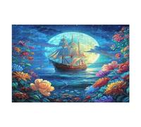Navegación Velero Puzzle 1000 Piezas Estera Portátil 3D el Barco marítimo Rompecabezas Familiar para Hombres Y Mujeres Aliviar Estrés Decoración Hogar 1000 PCS