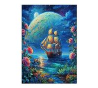 Navegación Velero Puzzle 300 Piezas Educativo 3D el Barco marítimo Juego De Rompecabezas para Familia Entretenimiento Creativo Construir Maquetas 300 PCS